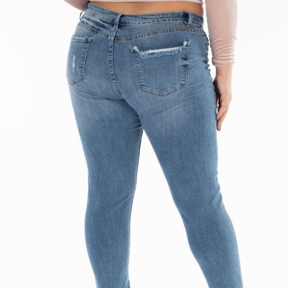 KanCan Jeans | Nwt Kan Can Plus Denim Jeans Sexy Frayed 32 | Poshmark